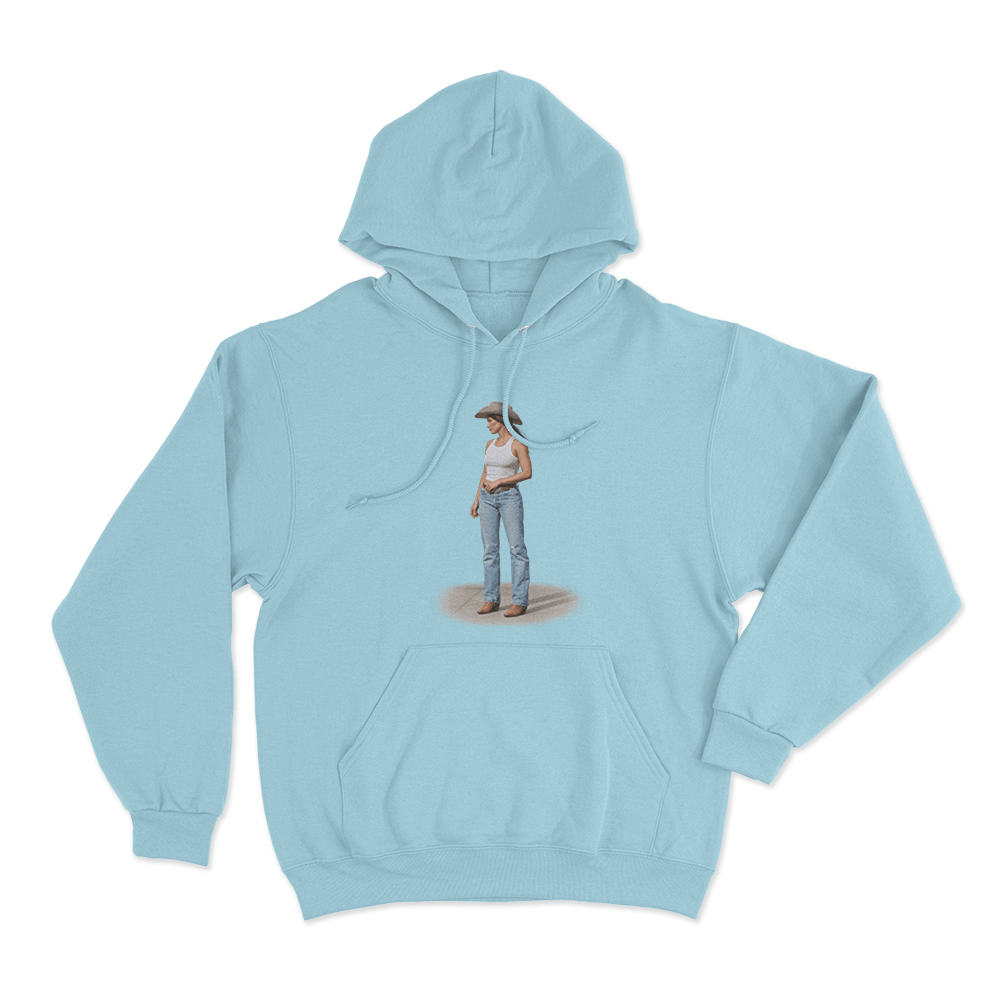 Middle Of Nowhere Photo Unisex Hoodie Sky Blue Middle Of Nowhere Photo Unisex Hoodie Sky Blue