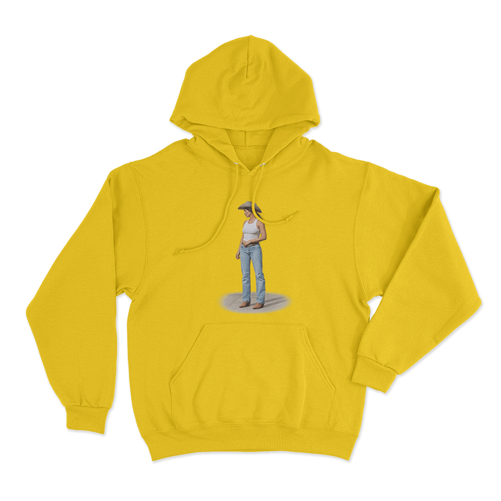 Middle Of Nowhere Photo Unisex Hoodie Yellow Middle Of Nowhere Photo Unisex Hoodie Yellow