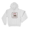 Where There Aint Any Fences Bull Unisex Hoodie White